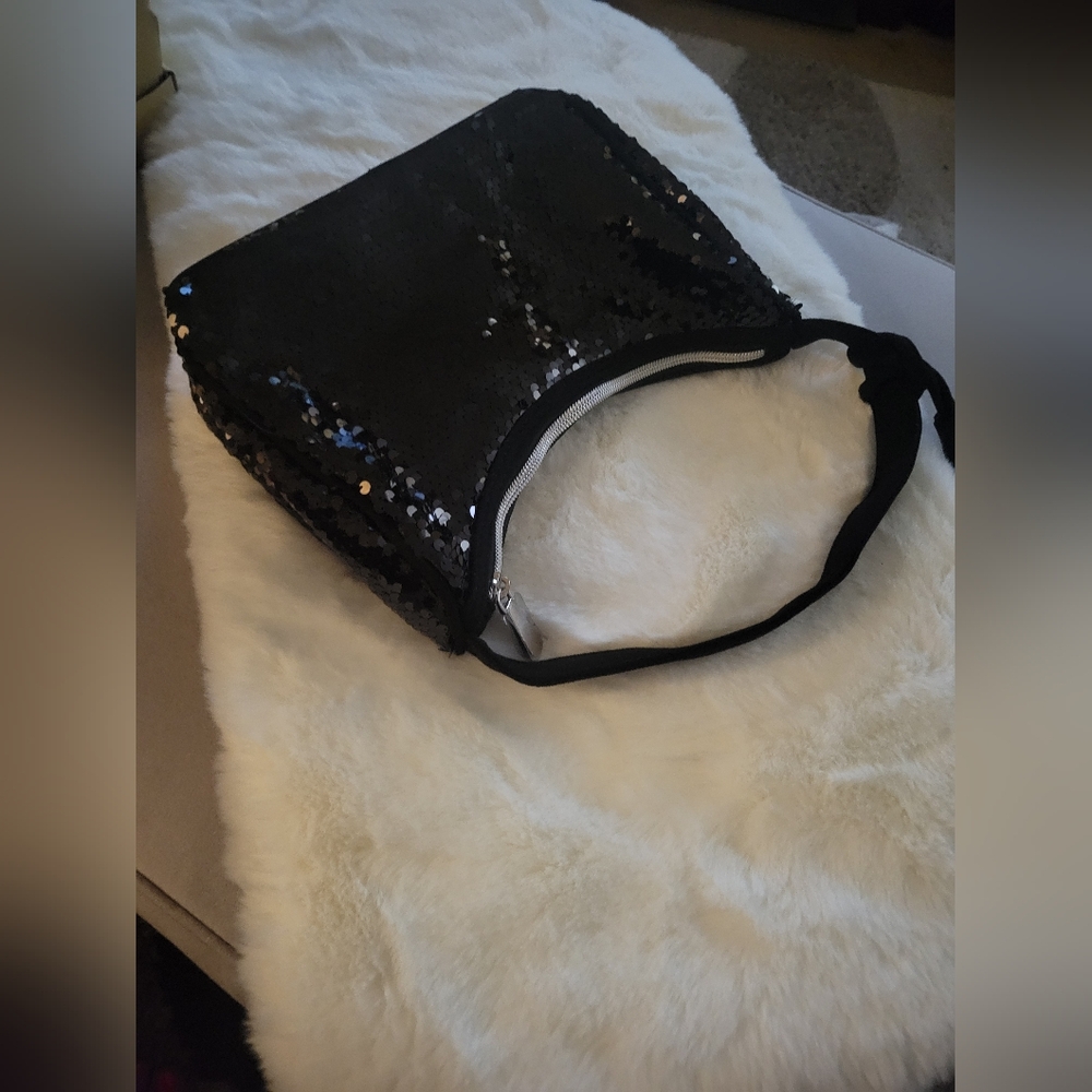 Black, sequin small purse from Studio 1886